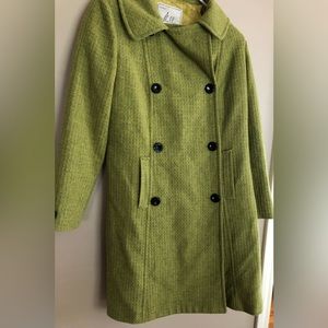 MILLY New York Original Olive Green Coat  Size 8